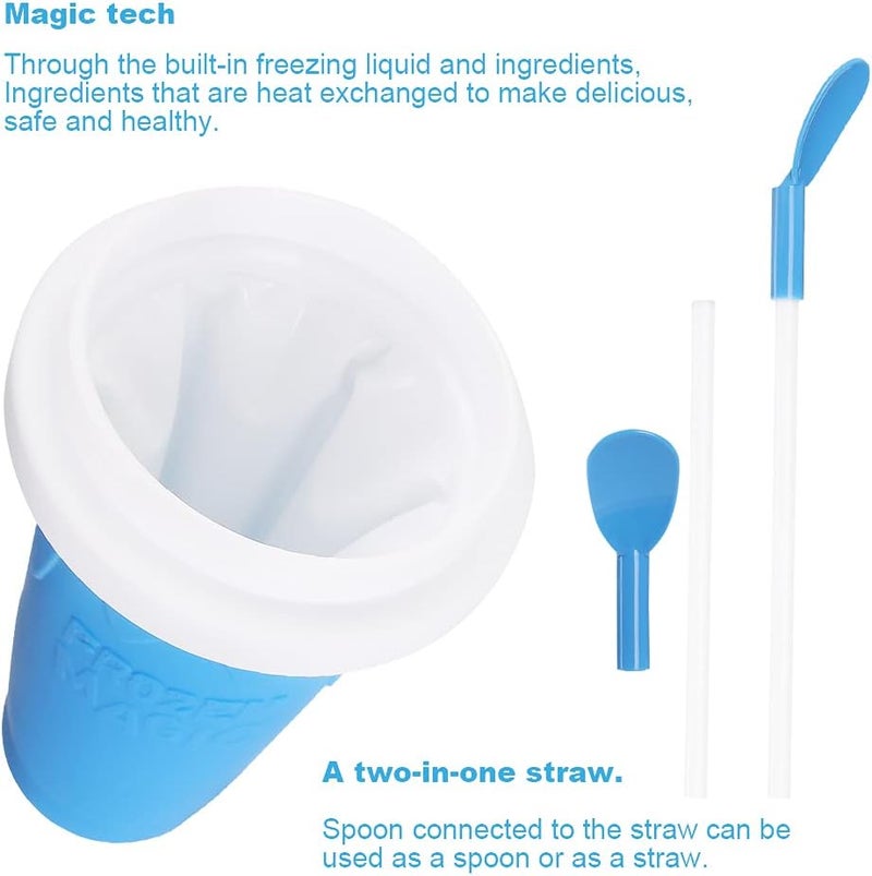Tikapo Fun Tik Tok Stuff Slushy Maker Cup, Frozen Magic Slushie Squeeze Cup, Diy Kits for Adults Kids (YELLOW) - Image 2